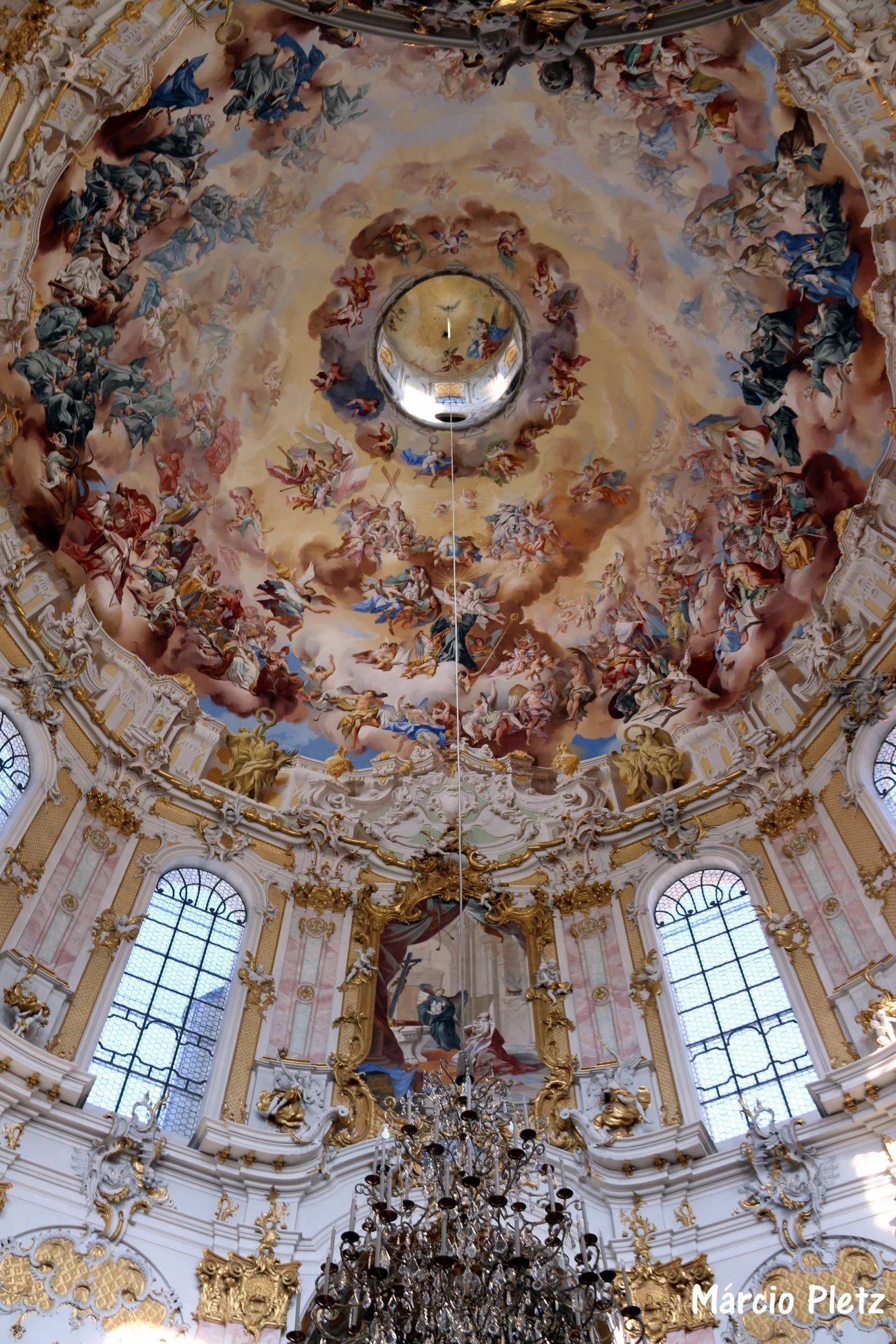 Interior da Abadia de Ettal