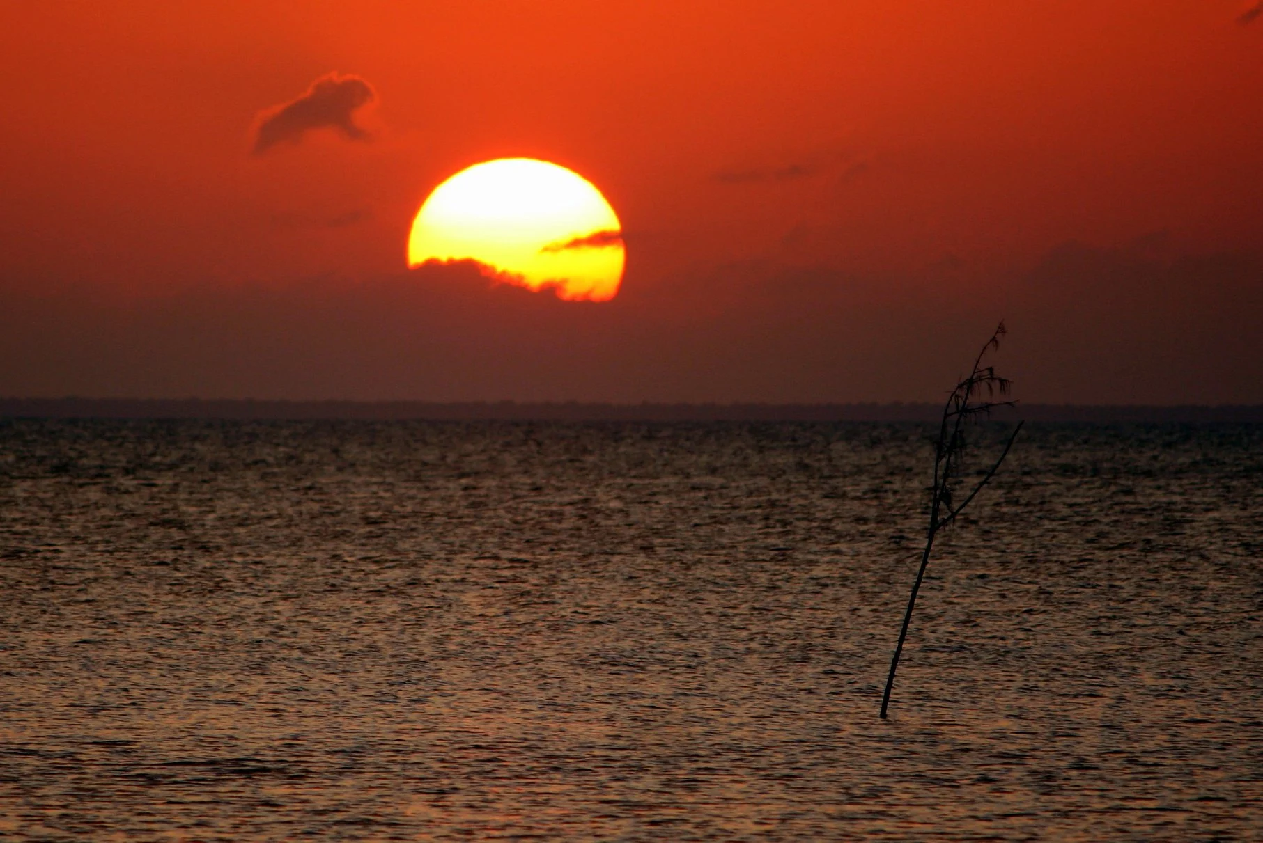 Pôr do Sol no mar