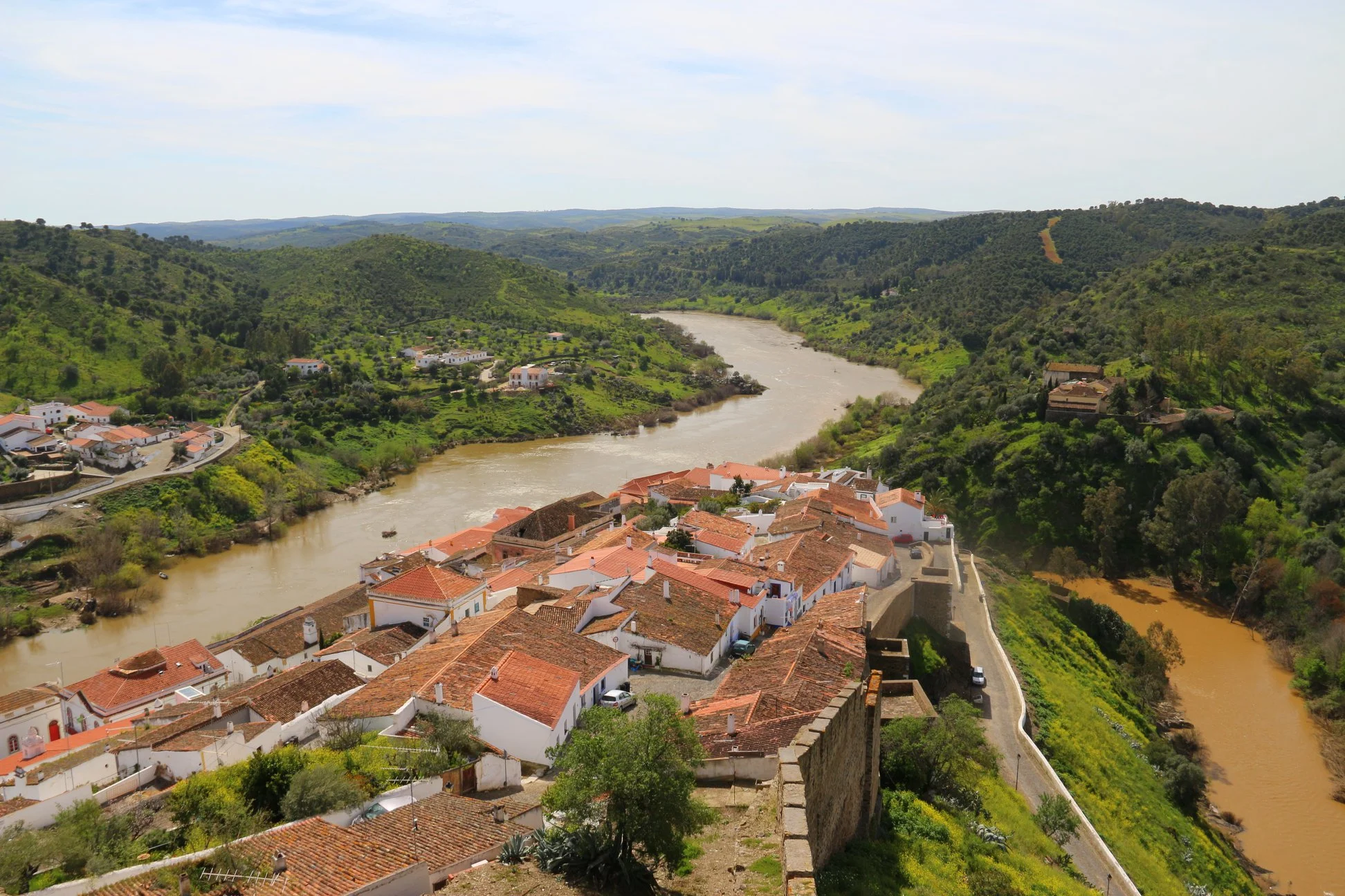 Vista do Castelo de Mértola