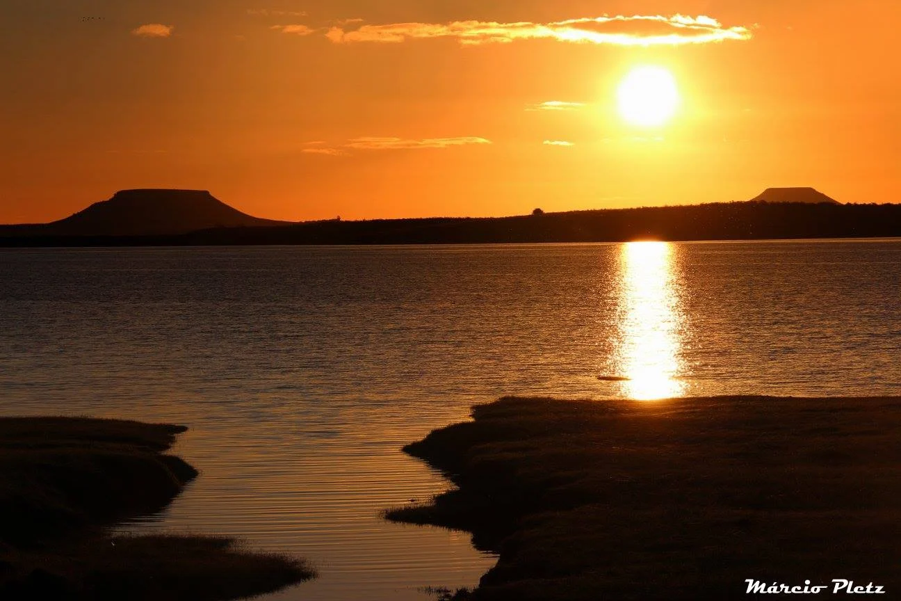 Belíssimo pôr do sol