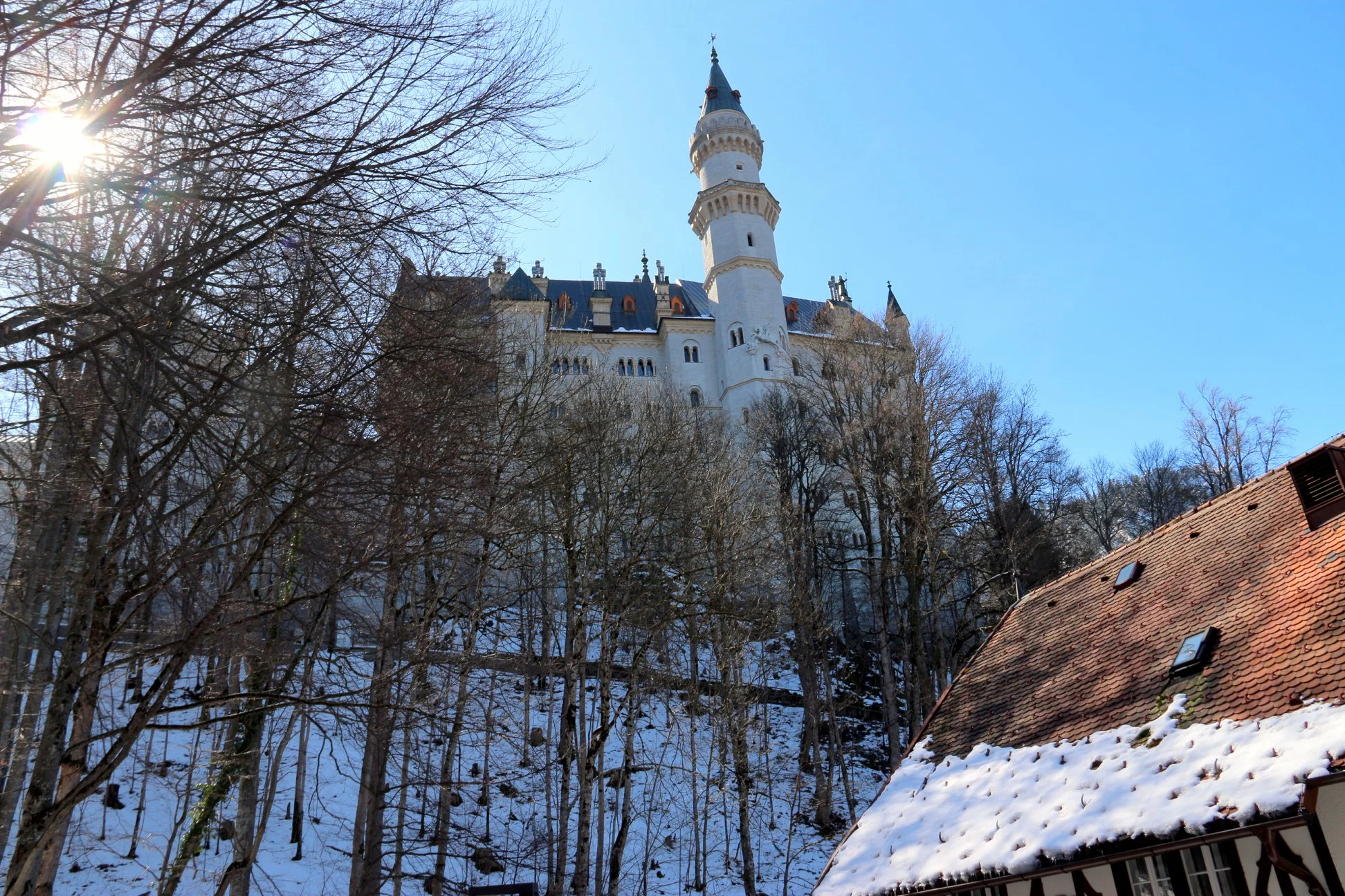 Detalhe lateral de Neuschwanstein