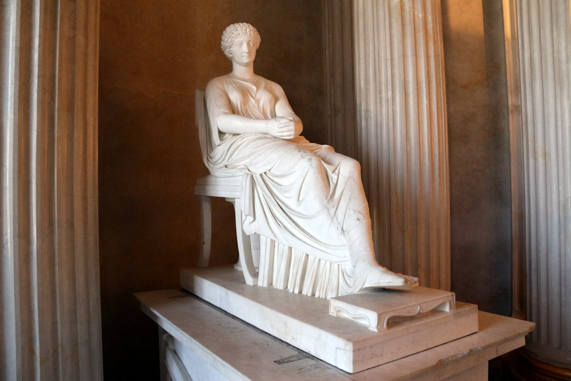Escultura no interior do Palácio Sanssouci