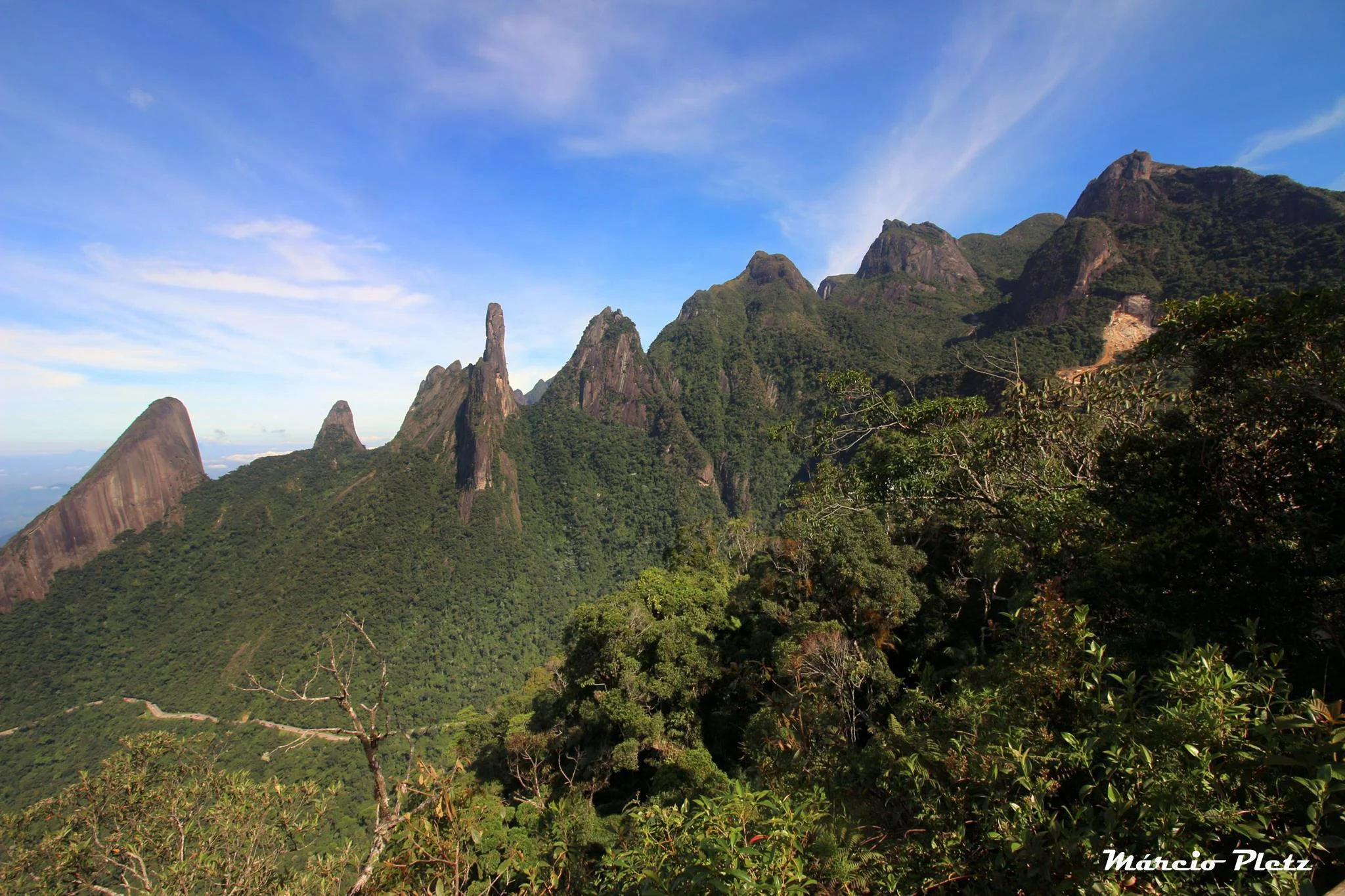 Vista da trilha do cartão postal