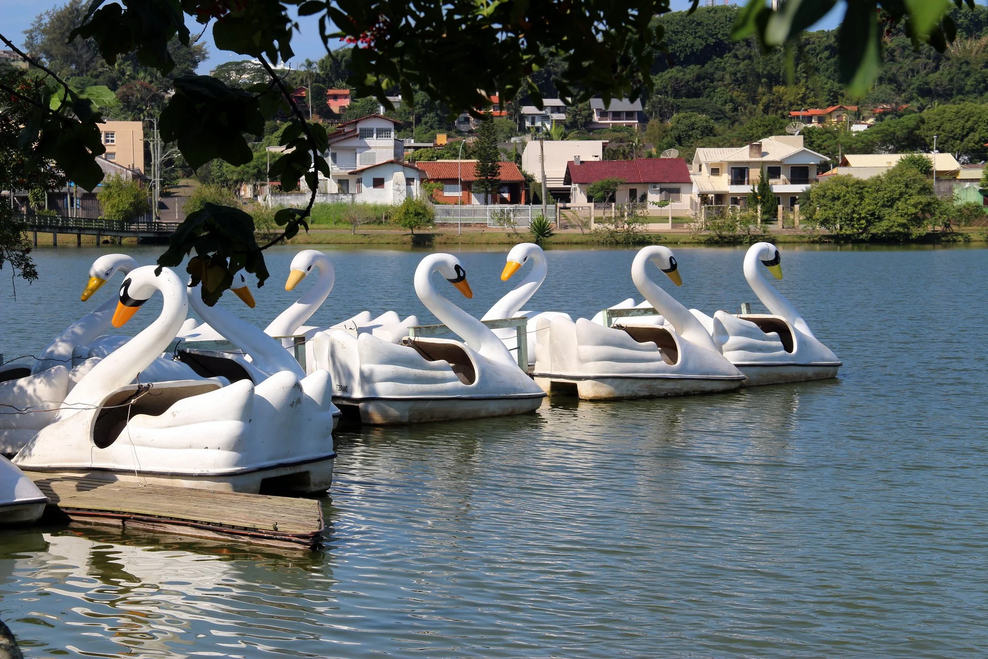 Lagoa do Violão - é possível alugar pedalinhos e desfrutar do contato com a natureza