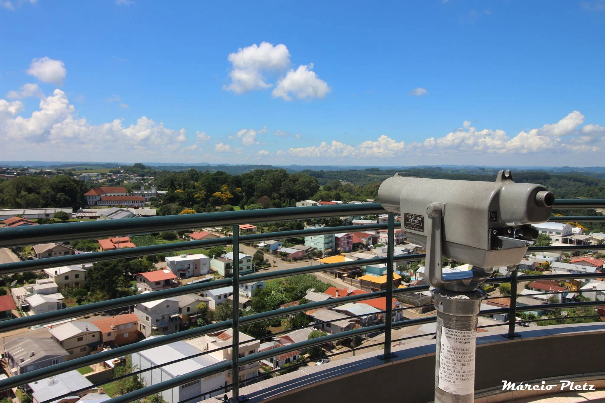 Vista do restaurante giratório