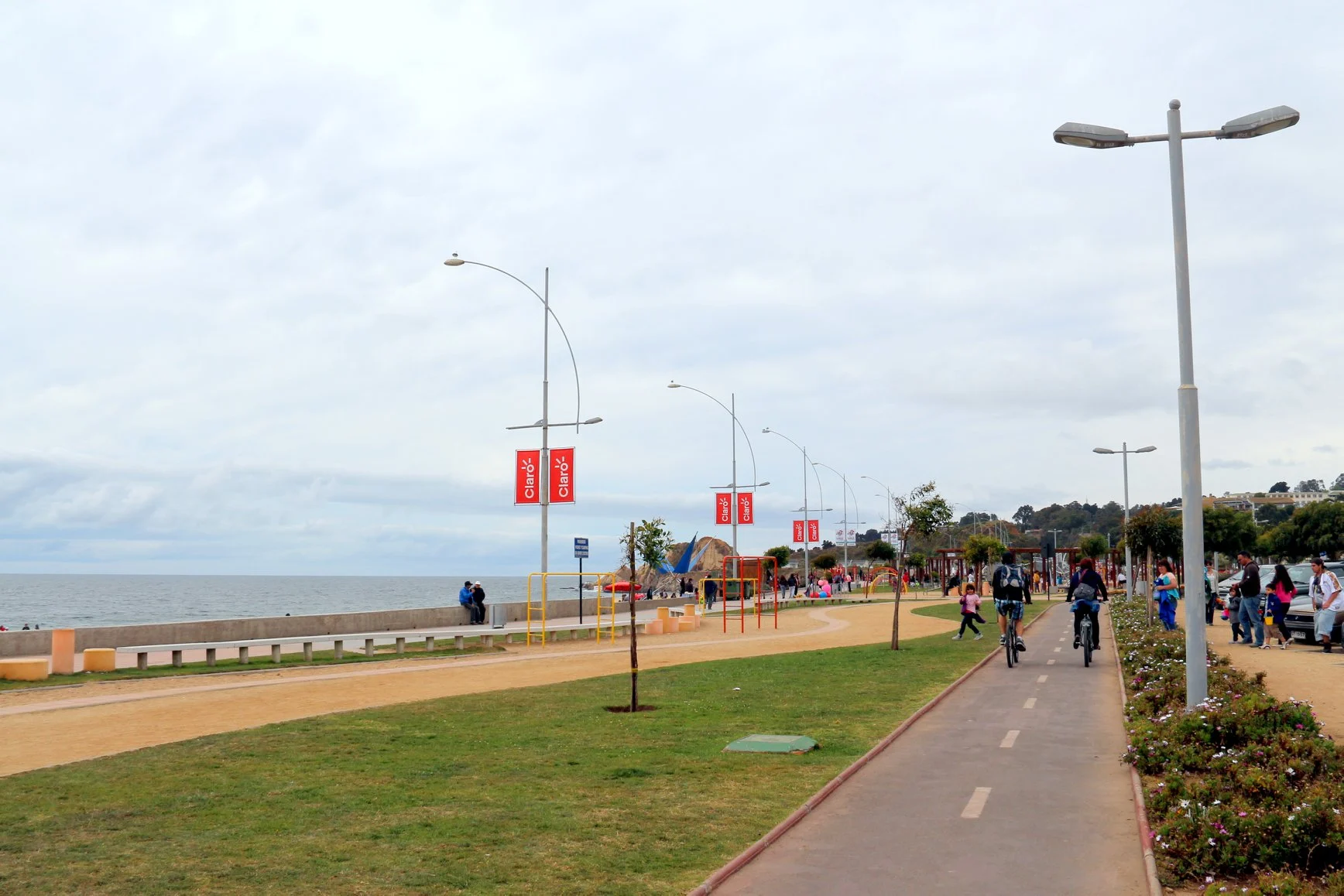 A região próxima ao mar é muito bem estruturada